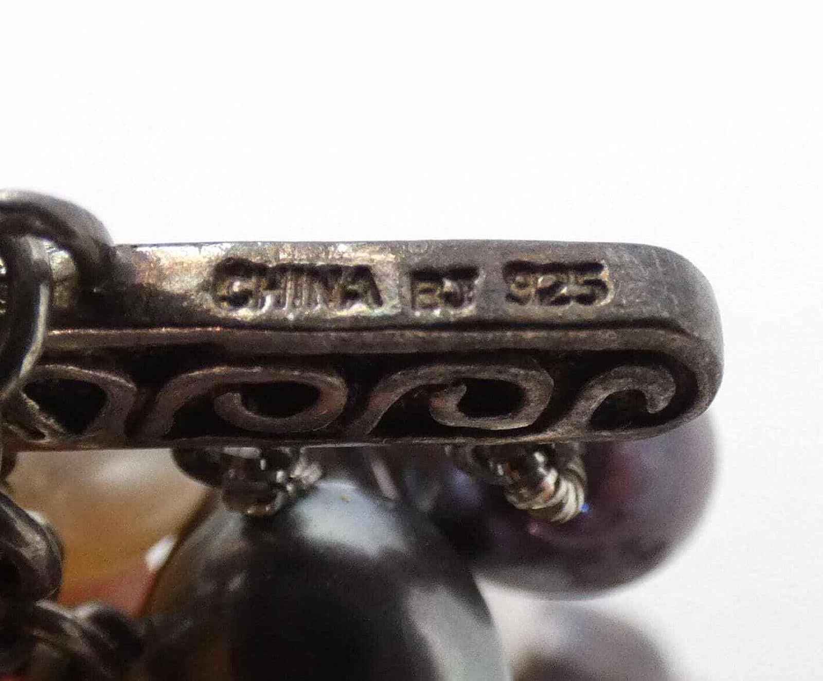 925 Sterling Silver Vintage 64g Real Fresh Water Pearl Tennis Link Heavy