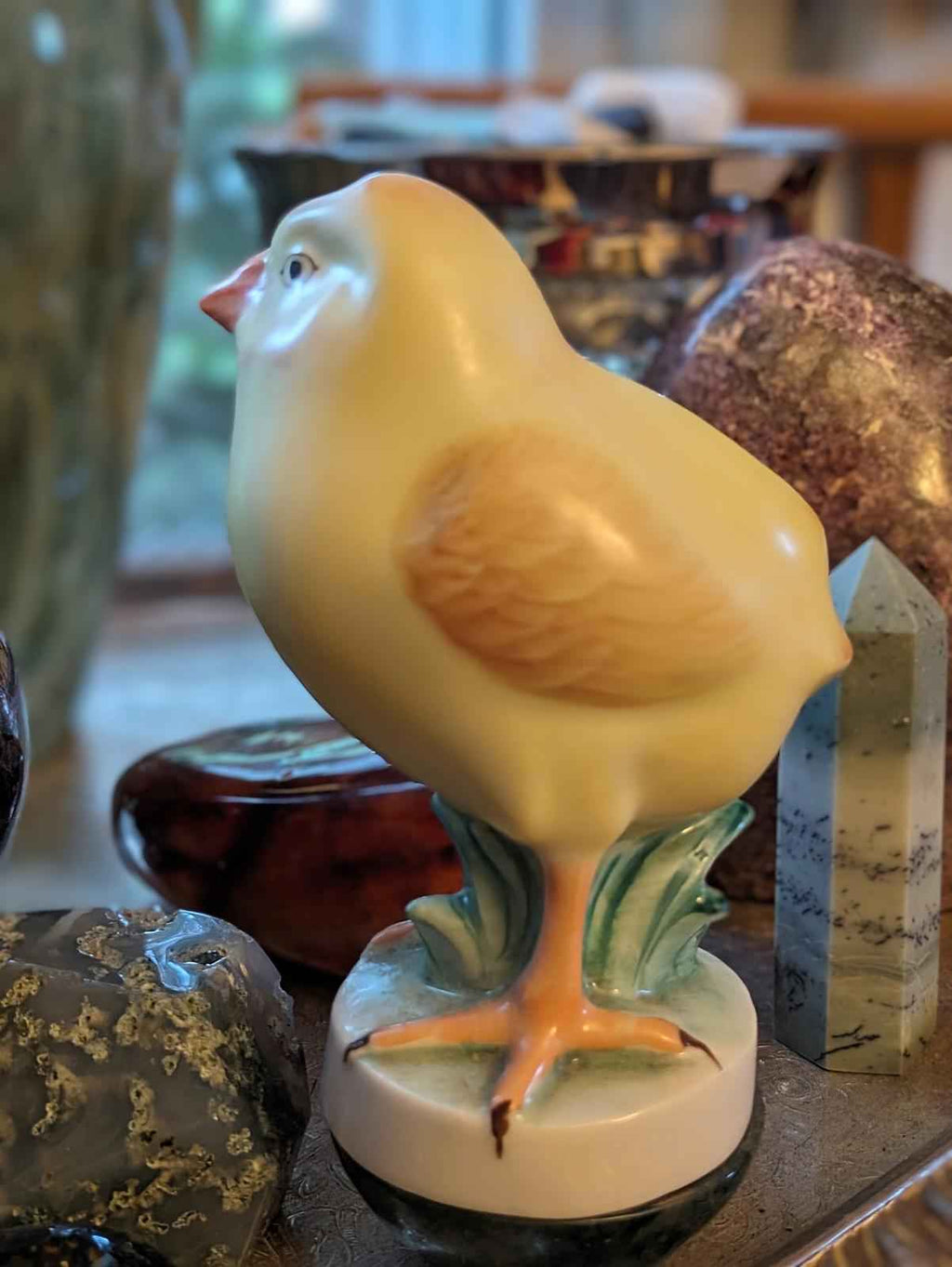 Hungarian porcelain chick figurine.  Herend Hvngary signed #5034 - Shop Under The Cedar