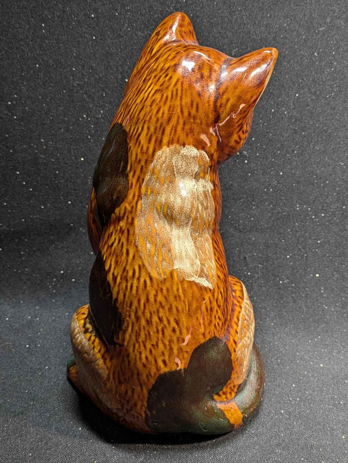 7 inch Ceramic Calico Cat Figurine - Shop Under The Cedar
