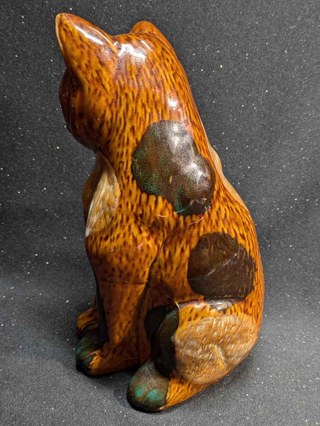 7 inch Ceramic Calico Cat Figurine - Shop Under The Cedar