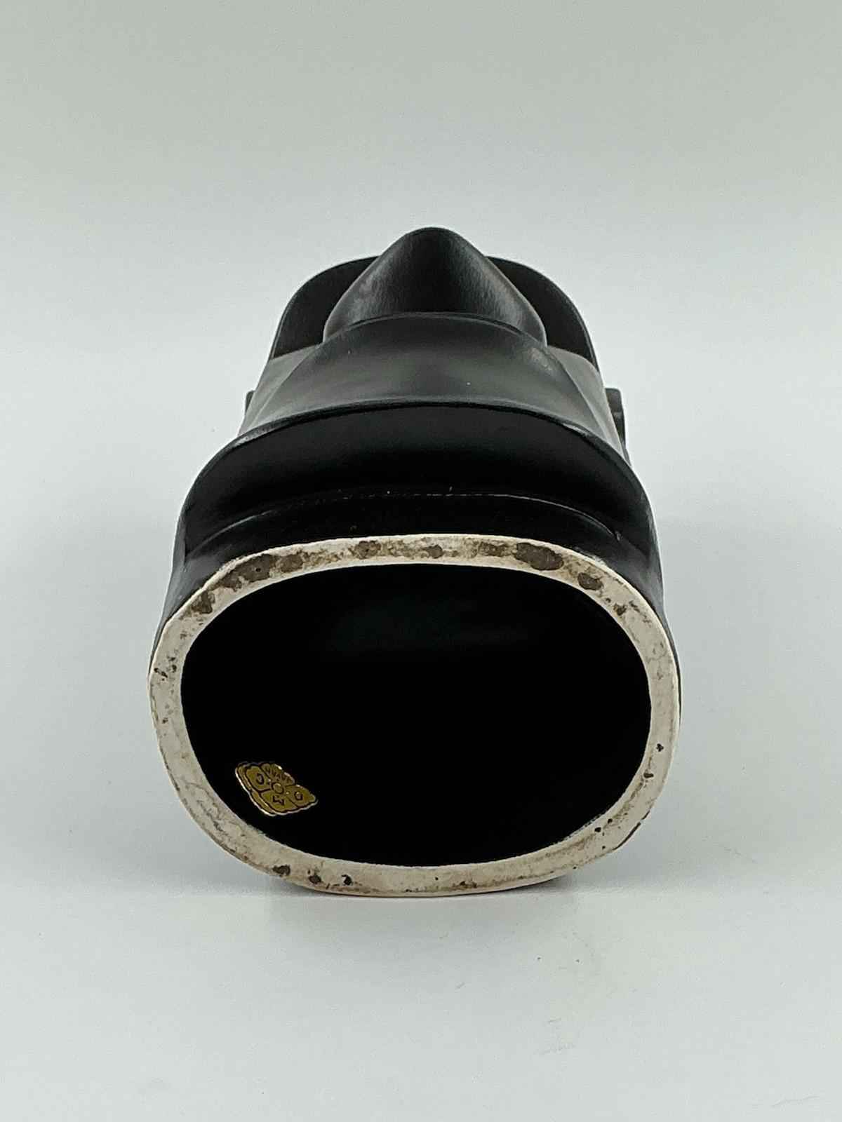 Vintage Tiki Mug Otagiri Japan Moai Black Hawaiian Tahitian Easter Island, 7” - Shop Under The Cedar