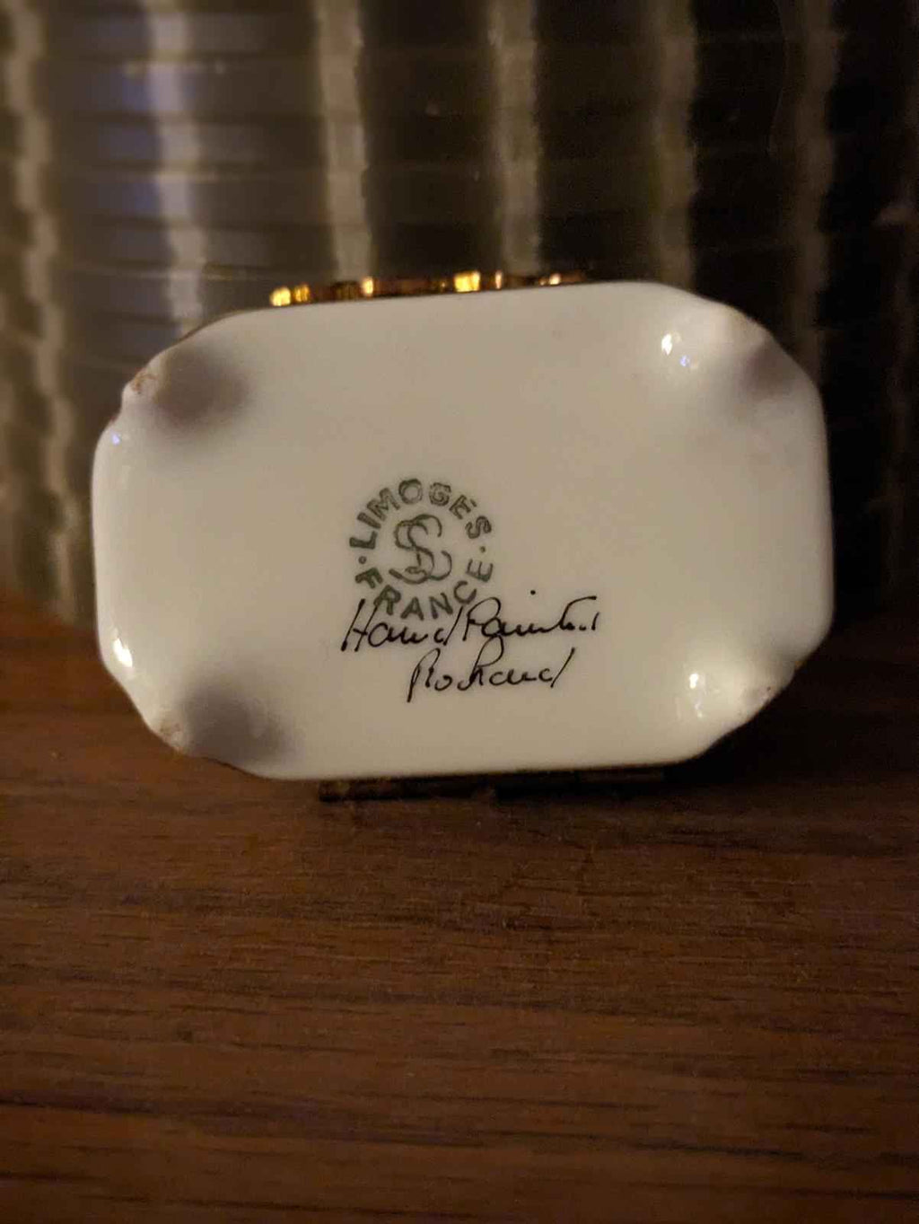 Limoge Porcelain Hinged Lid Trinket/Treasure Box - Shop Under The Cedar