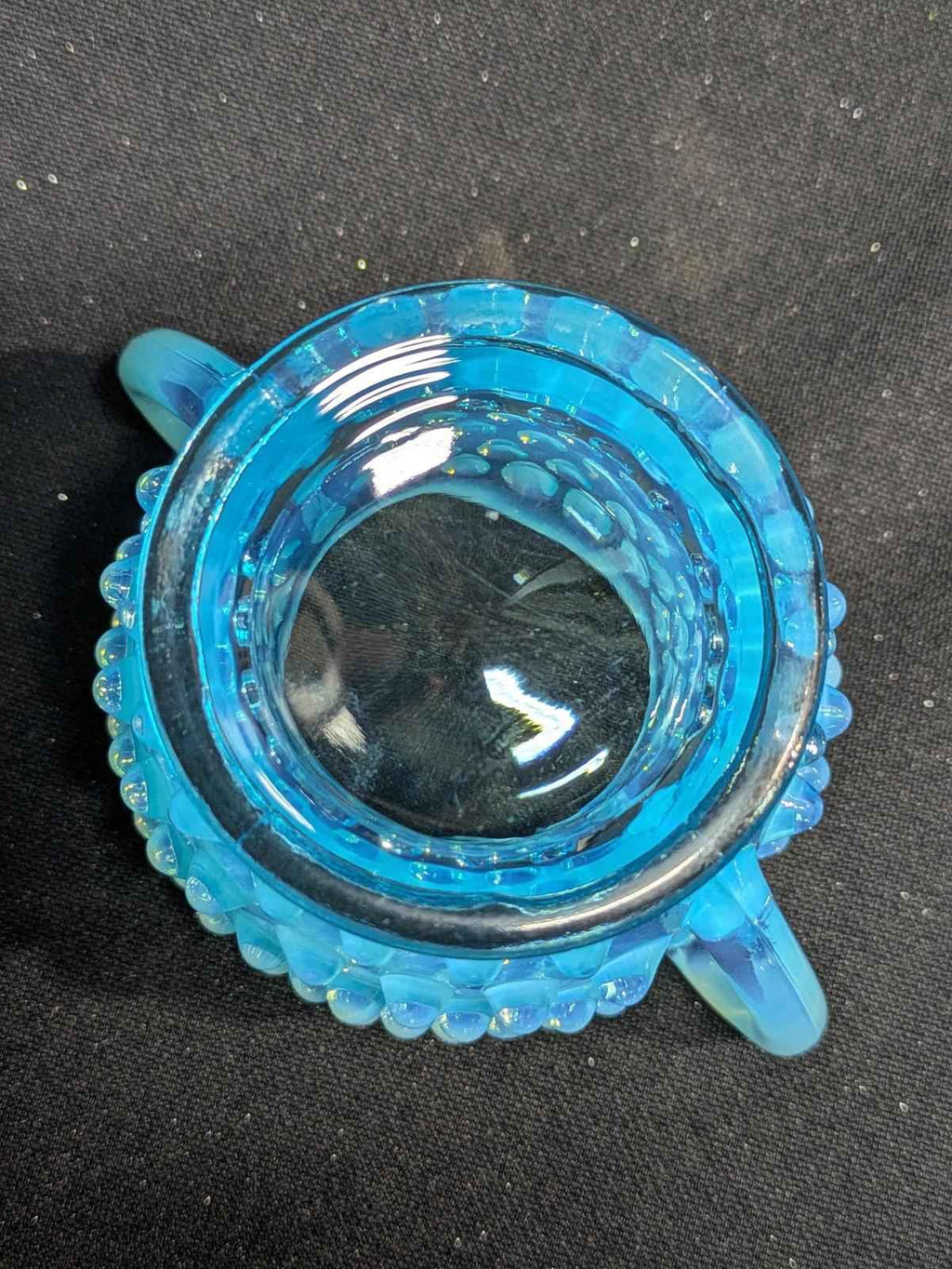 Vintage Fenton Blue Hobnail Glass Sugar & Creamer Set - Shop Under The Cedar