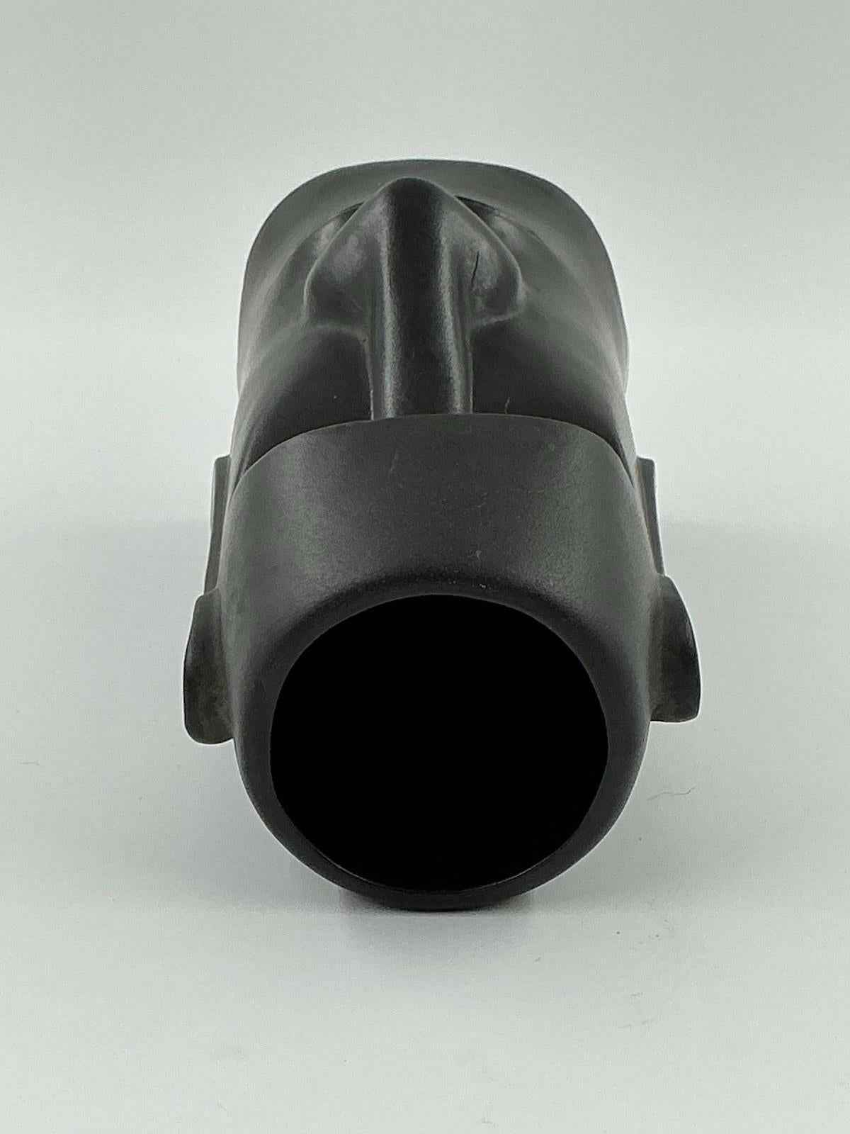 Vintage Tiki Mug Otagiri Japan Moai Black Hawaiian Tahitian Easter Island, 7” - Shop Under The Cedar