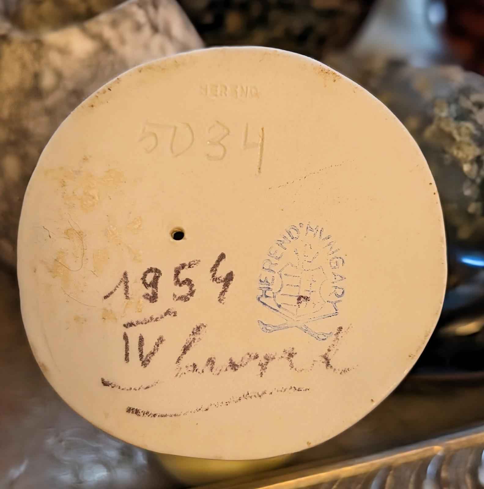 Hungarian porcelain chick figurine.  Herend Hvngary signed #5034 - Shop Under The Cedar