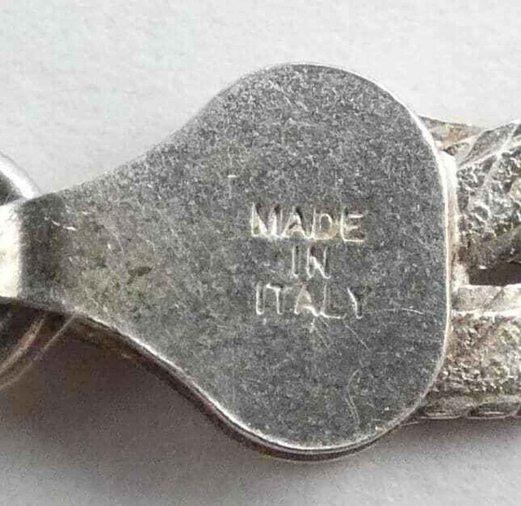 MILOR Sterling Silver 925 Wide Woven Necklace Made in Italy Fine Vintage - Shop Under The Cedar