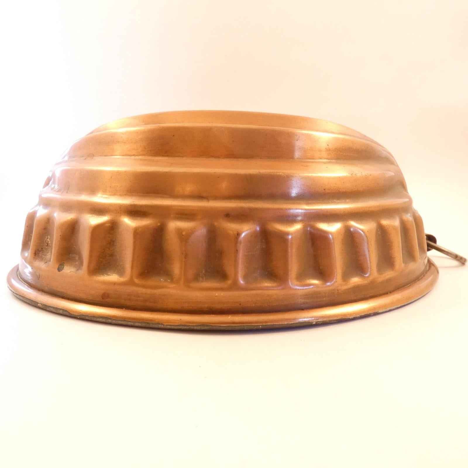 Wagner Antique Copper Pan/Mold made in West  Germany 1950's, 8.5in x 6.5in x - Shop Under The Cedar