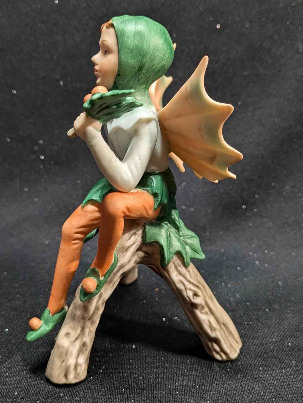 Delightful Porcelain Holly Fairy Figurine from the Cicely Mary Barker Flower Fairies™ Collection made in 1988 - Shop Under The Cedar