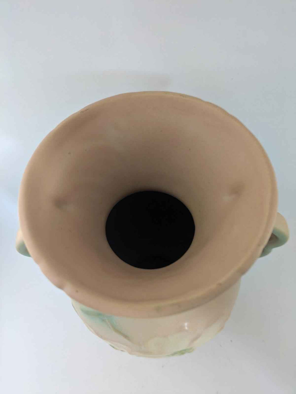 Antique Weller Pottery Matte Pink Green Wild Rose Ceramic Urn Vase Large.  9.75" Tall, 8"wide - Shop Under The Cedar