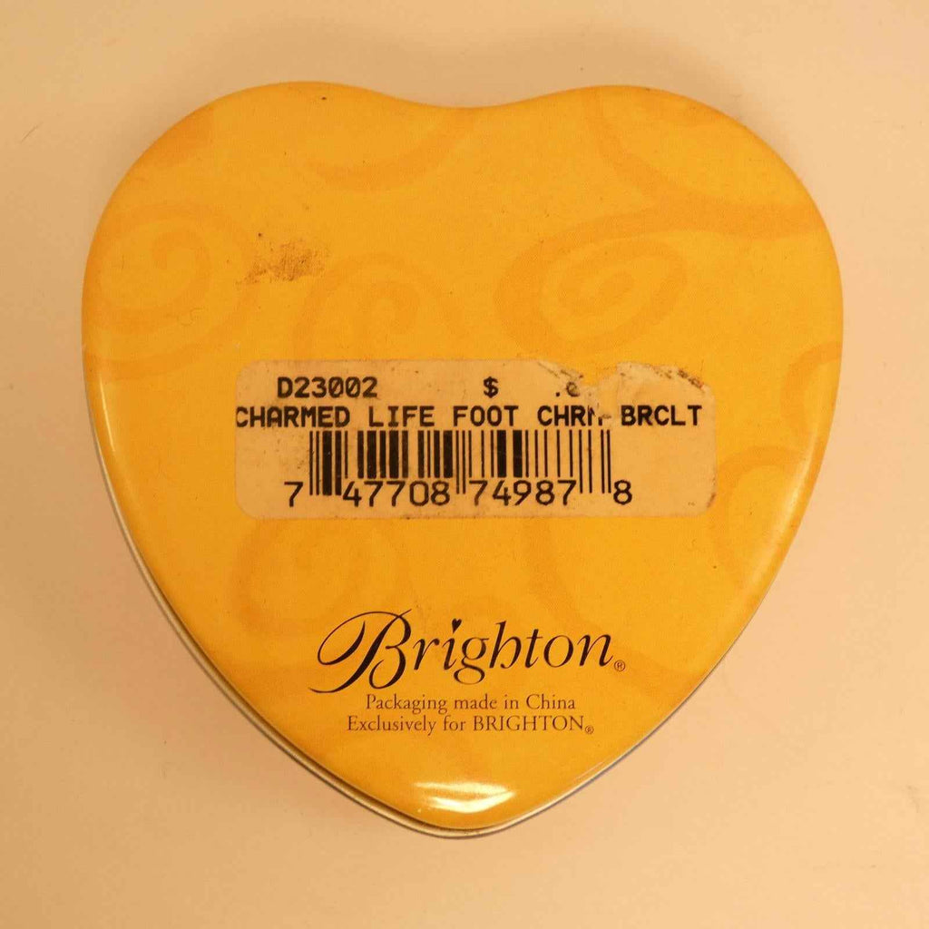 Brighton Women’s  Charmed Life Foot Charm Bracelet, Silver Plated, One shoe - Shop Under The Cedar