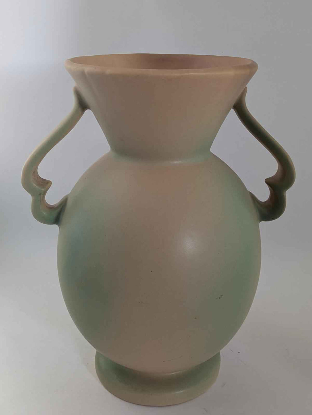 Antique Weller Pottery Matte Pink Green Wild Rose Ceramic Urn Vase Large.  9.75" Tall, 8"wide - Shop Under The Cedar