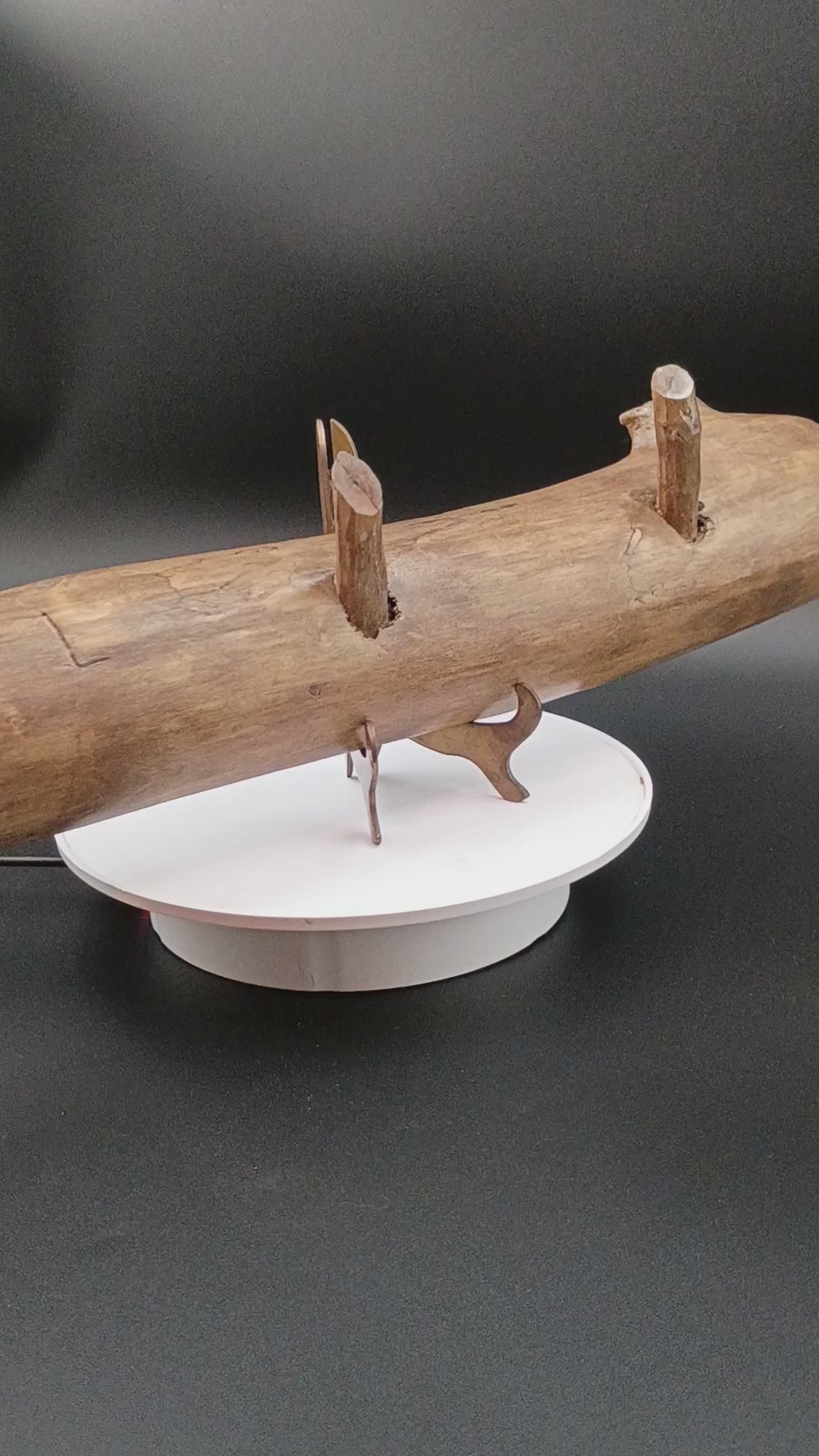 Handmade, driftwood coat/accessory wall hanger.