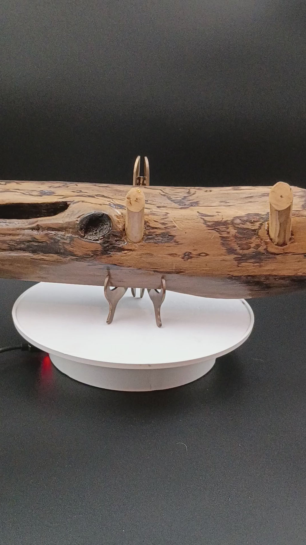 Handmade, driftwood coat/accessory wall hanger.