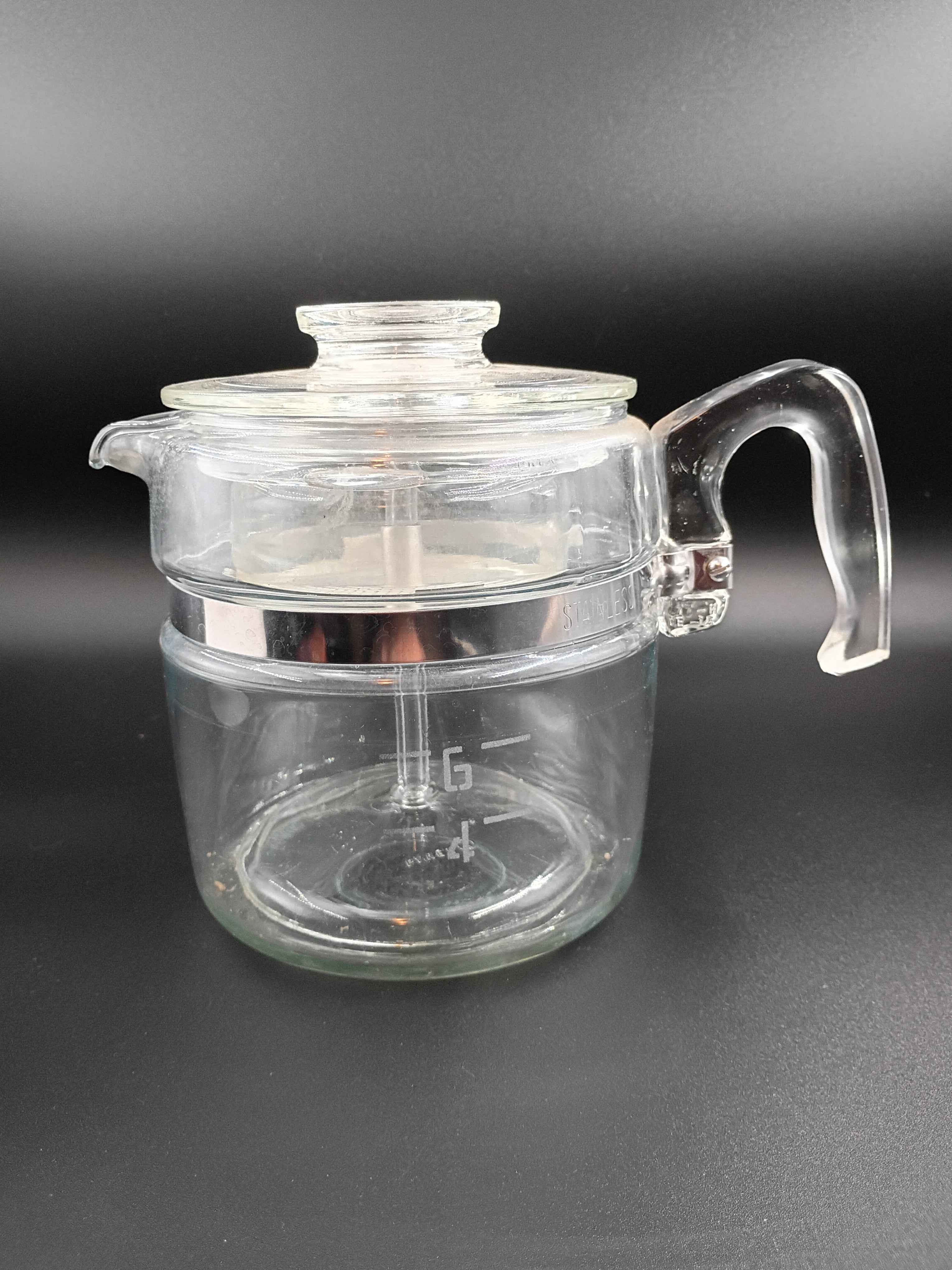 Pyrex Flameware Percolator Glass Coffee Pot - Durable and Stylish Brewing Solution