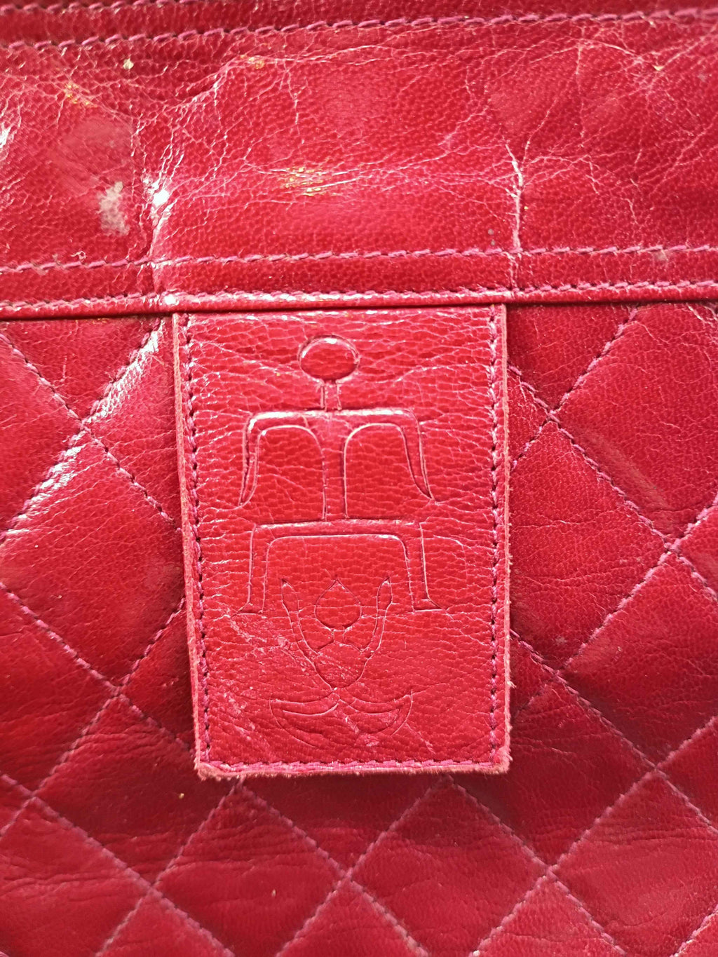 Vintage Jean Collage Leather Shoulder Bag Made in Italy - Shop Under The Cedar