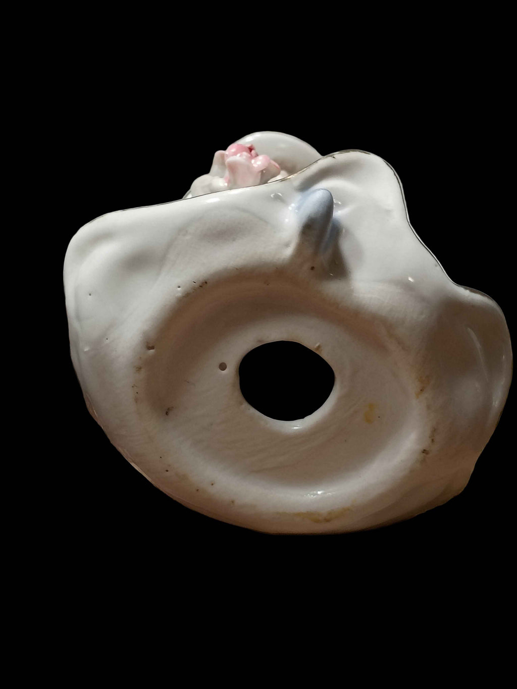 Vintage K's Collection Figurine Ceramic Lady Elegant Dress Hat Pink Flowers 6in tall 4in wide - Shop Under The Cedar