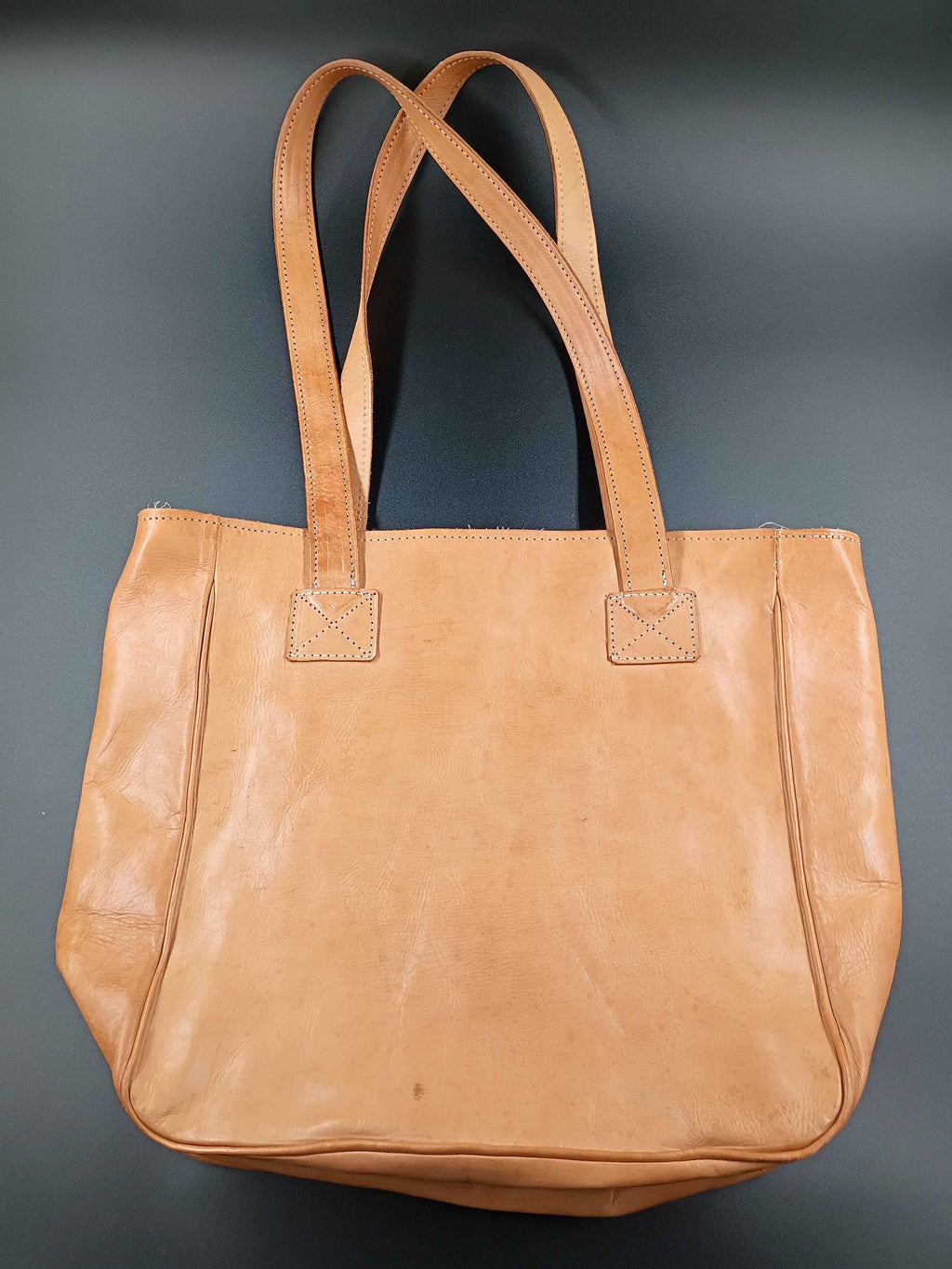 Oversized Leather Tote Bag made in Paraguay - Shop Under The Cedar