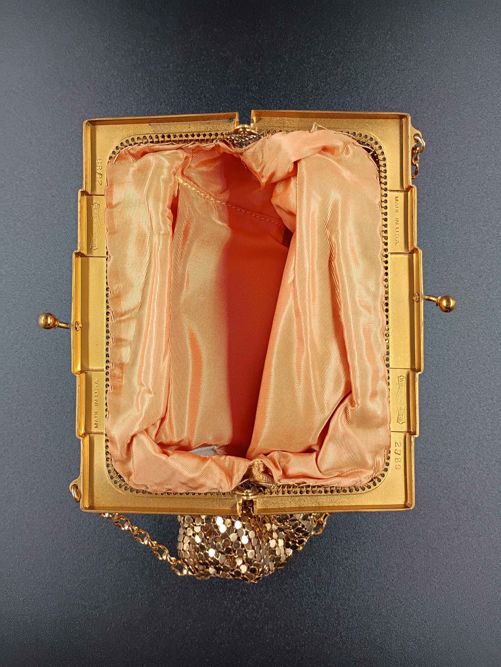 VTG 1940s Whiting Davis Gold Mesh Bag Purse - Shop Under The Cedar