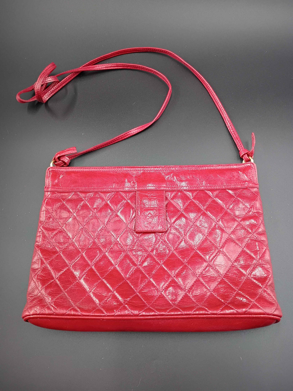 Vintage Jean Collage Leather Shoulder Bag Made in Italy - Shop Under The Cedar