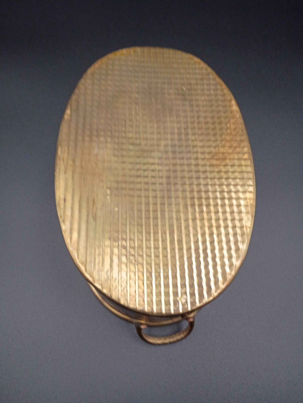 Vintage Brass Planter Pot with Handles Made In India 7" x 5" - Shop Under The Cedar