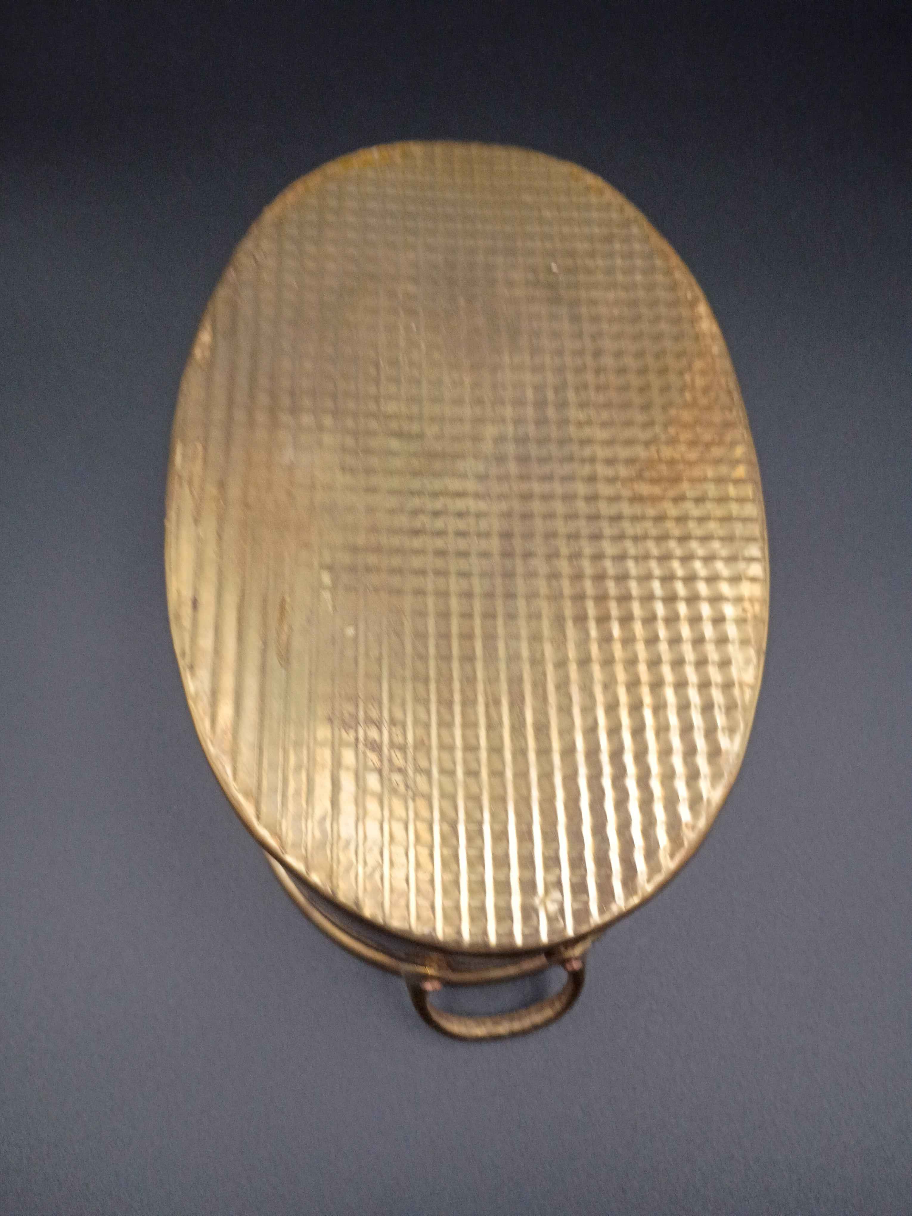 Vintage Brass Planter Pot with Handles Made In India 7" x 5" - Shop Under The Cedar