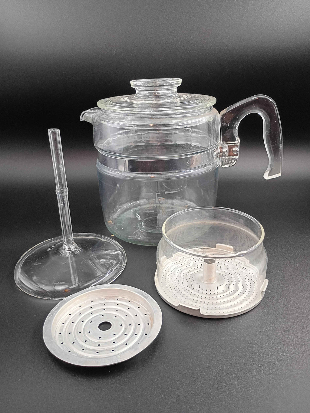 Pyrex Flameware Percolator Glass Coffee Pot - Durable and Stylish Brewing Solution