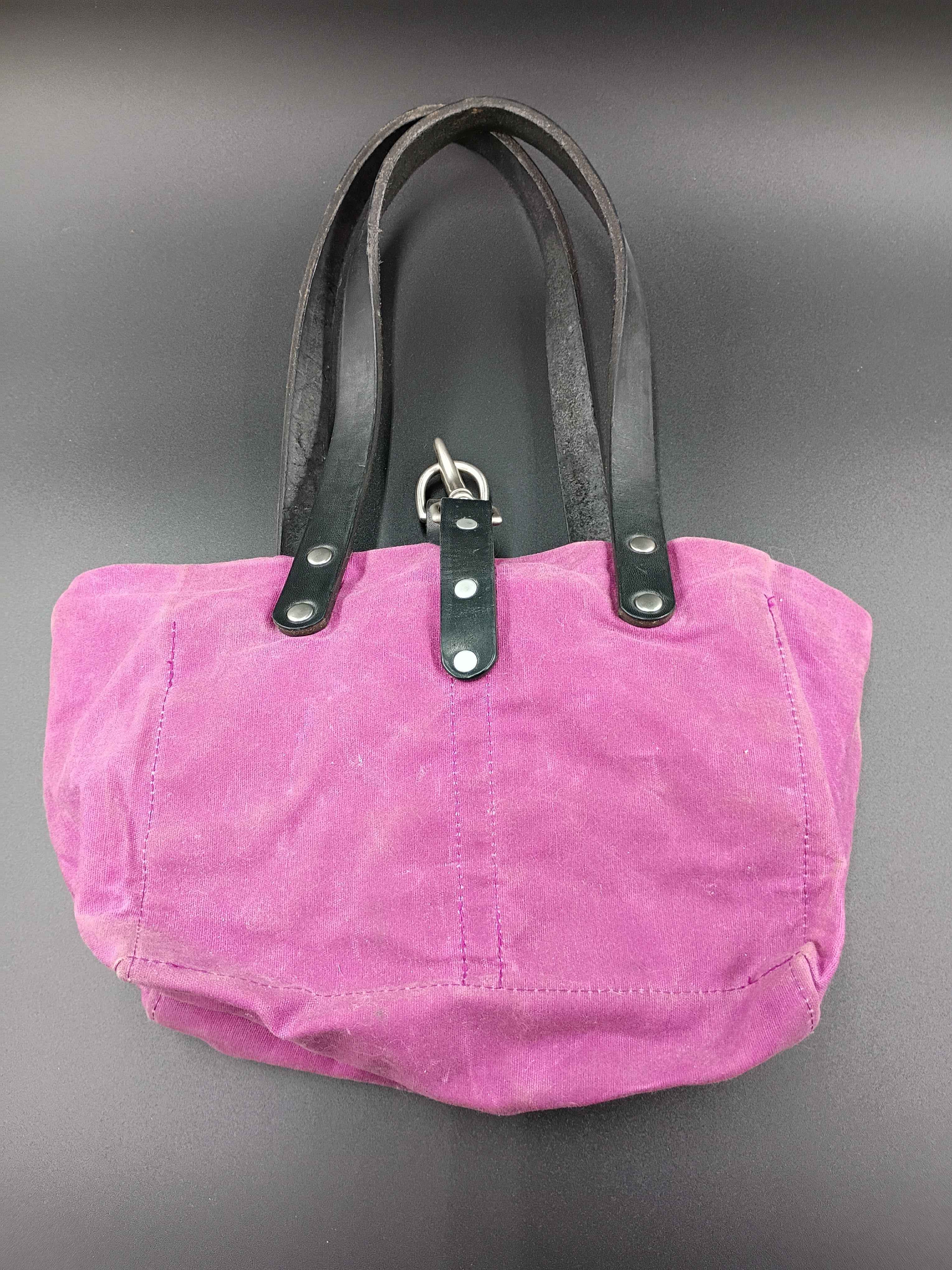 Waxed Canvas Bucket Bag with Pocket, Blue Springs Craft, Florida - Shop Under The Cedar